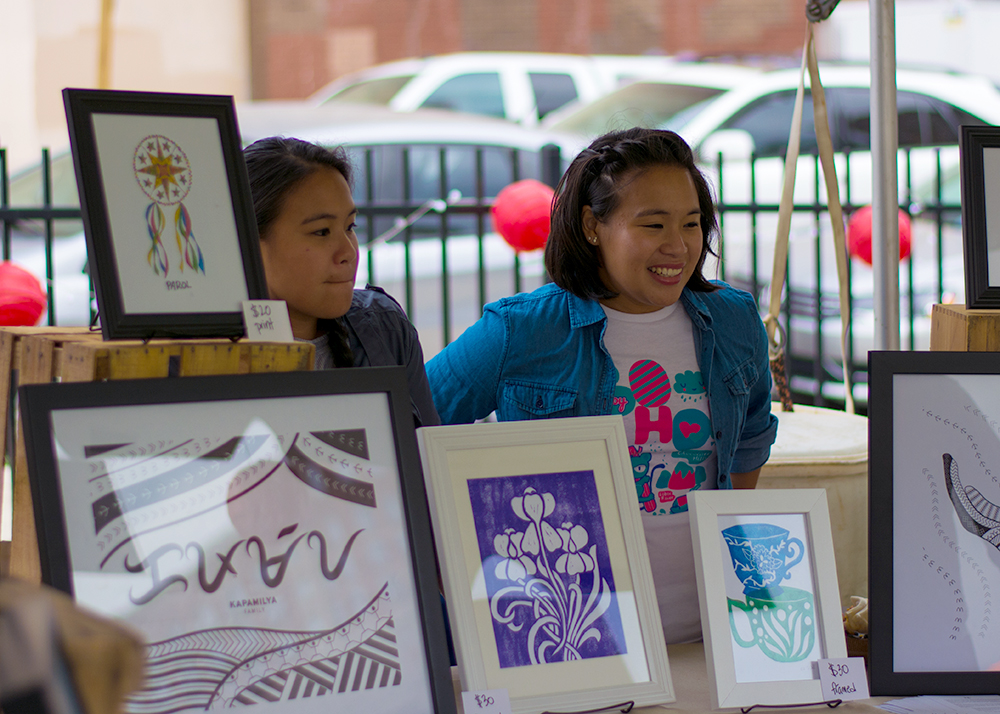 Manning our booth at the Charm City Night Market (Photo by Jasper Samson @jaspaaah )
