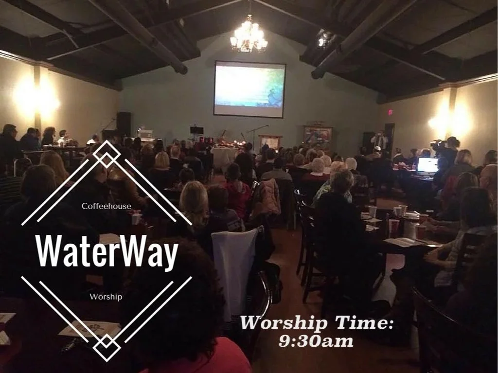   WaterWay Coffee House Worship   The WaterWay Campus will be closed for renovations  May 31 - July 26. Join us for a Combined Worship at FCC 10am.   WaterWay is Located at 4074 SW H St. (Hwy 112). Bentonville, AR 72712  
