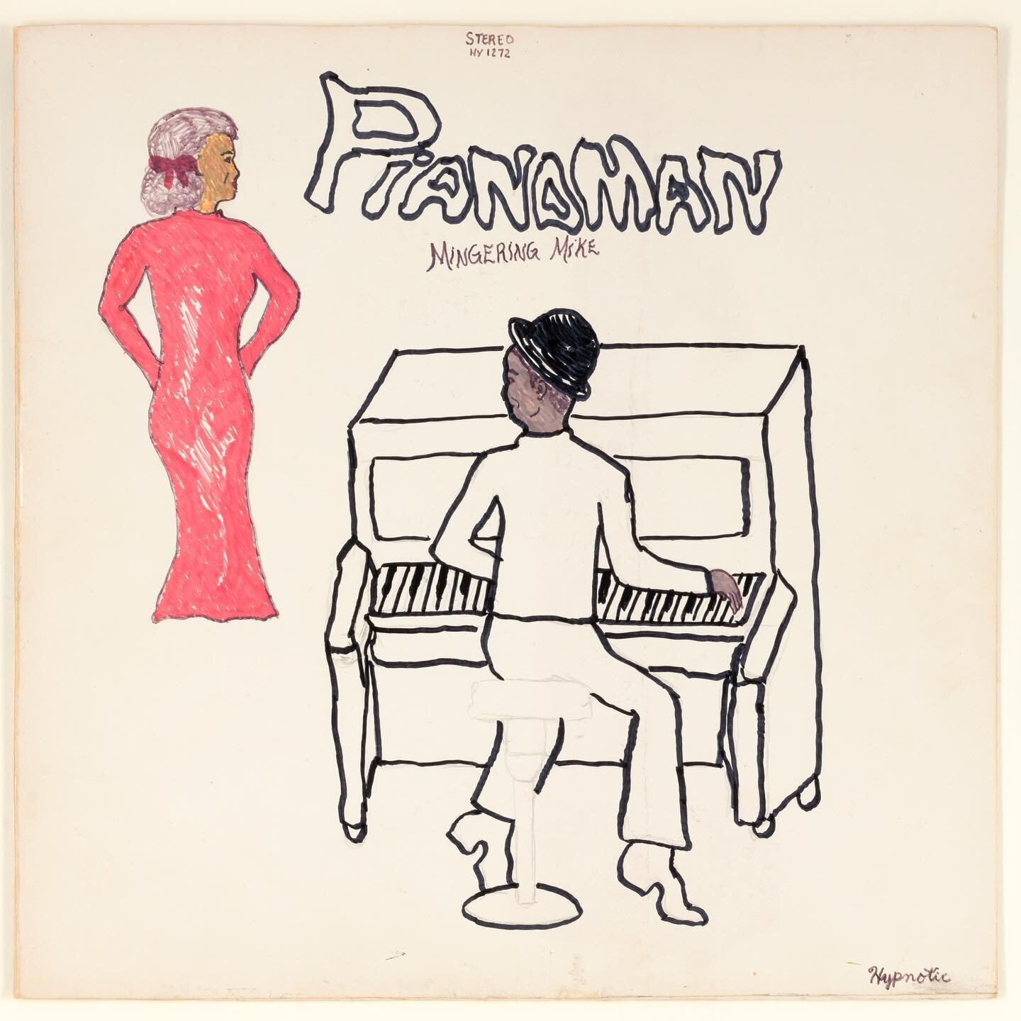 Mingering Mike - Piano Man (Hypnotic Records  12072, 1972). &copy; Mingering Mike. Smithsonian American Art Museum. Gift of Mike Wilkins and Sheila Duignan and museum purchase through the Luisita L. and Franz H. Denghausen Endowment. @hemphillartwork