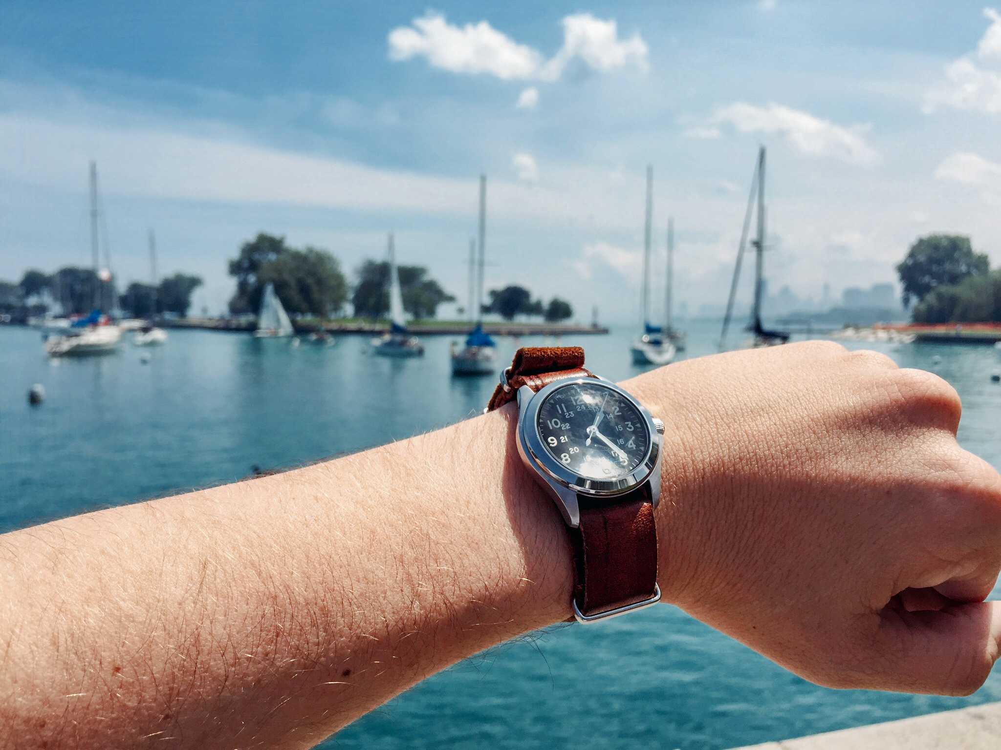 The Traveling Watch at Montrose Harbor. Photo credit: Chris Scott