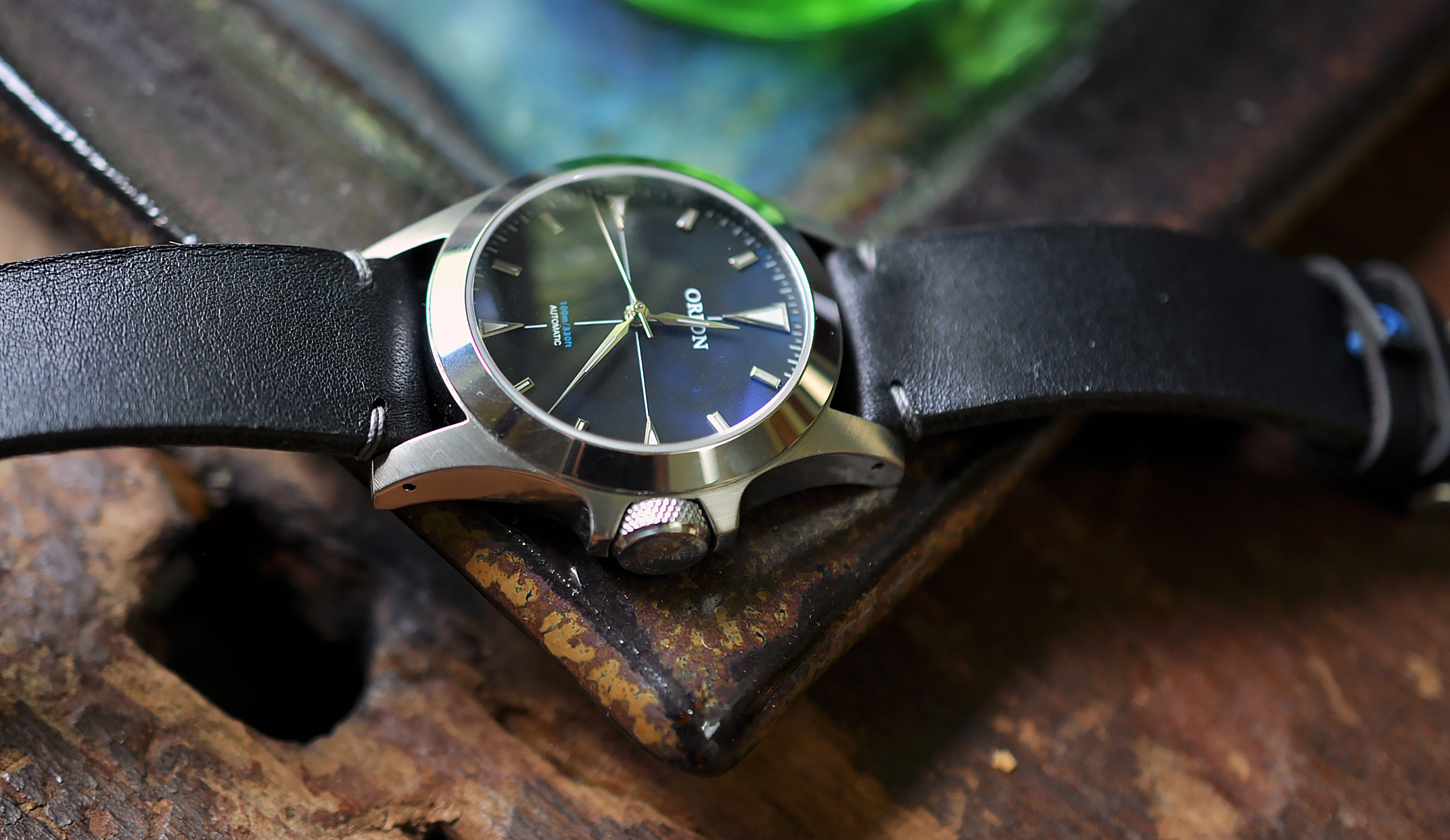 The Orion 1 with a custom strap from Fabnik