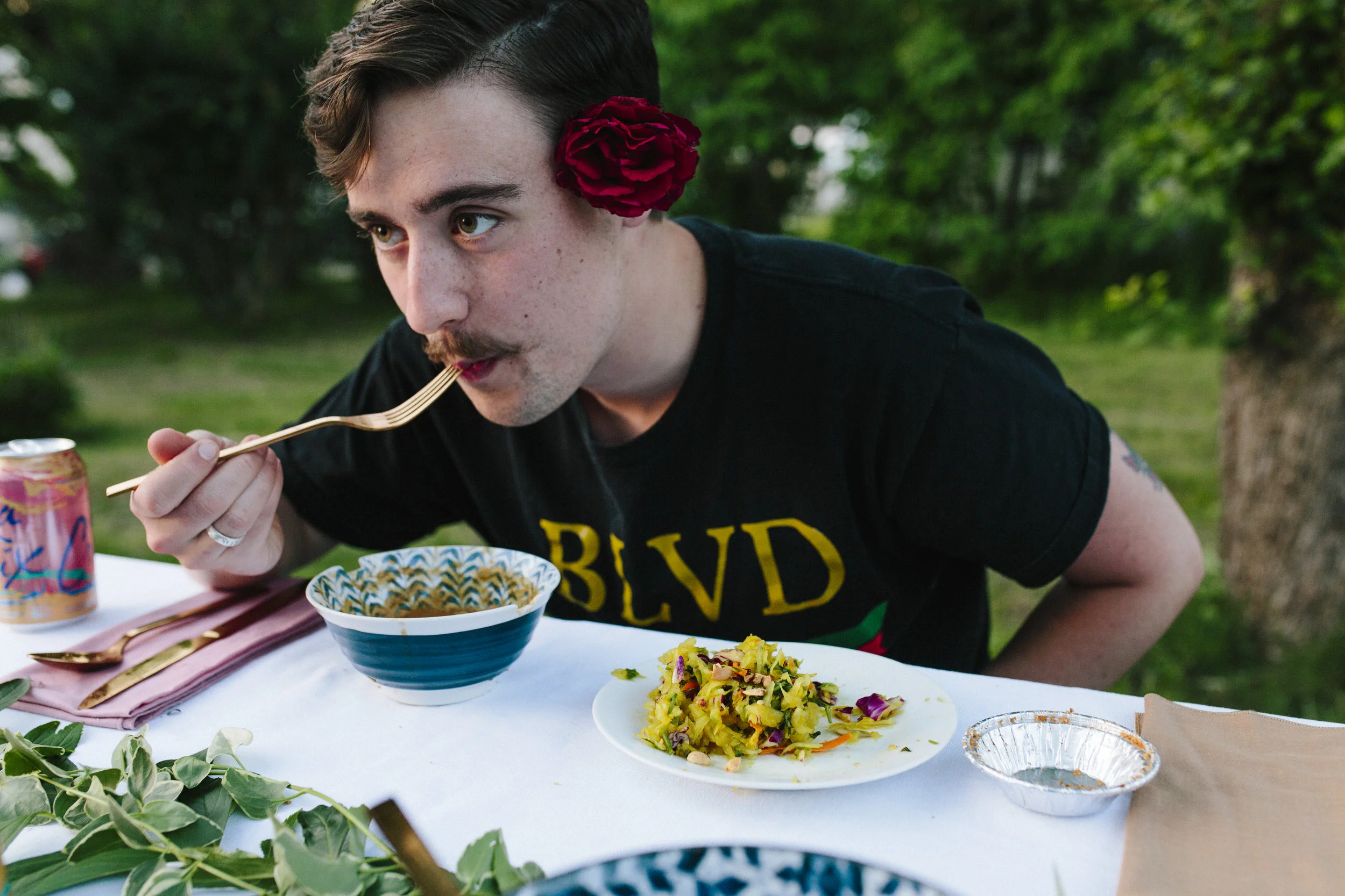 Brandon being the beautiful princess that he is.