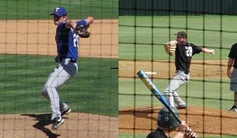 McCarthy and Prestridge right before their forearms start to turn over.