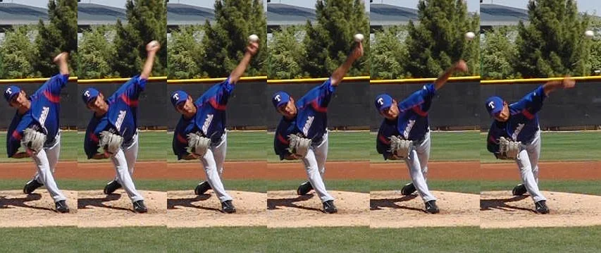 Martin Perez's pronation curve frame-by-frame.
