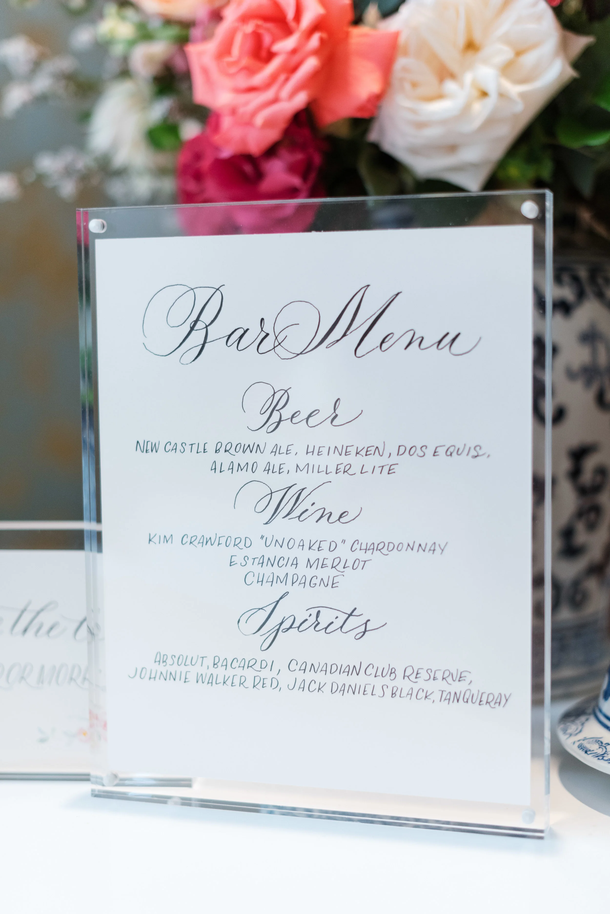 Bar Menu