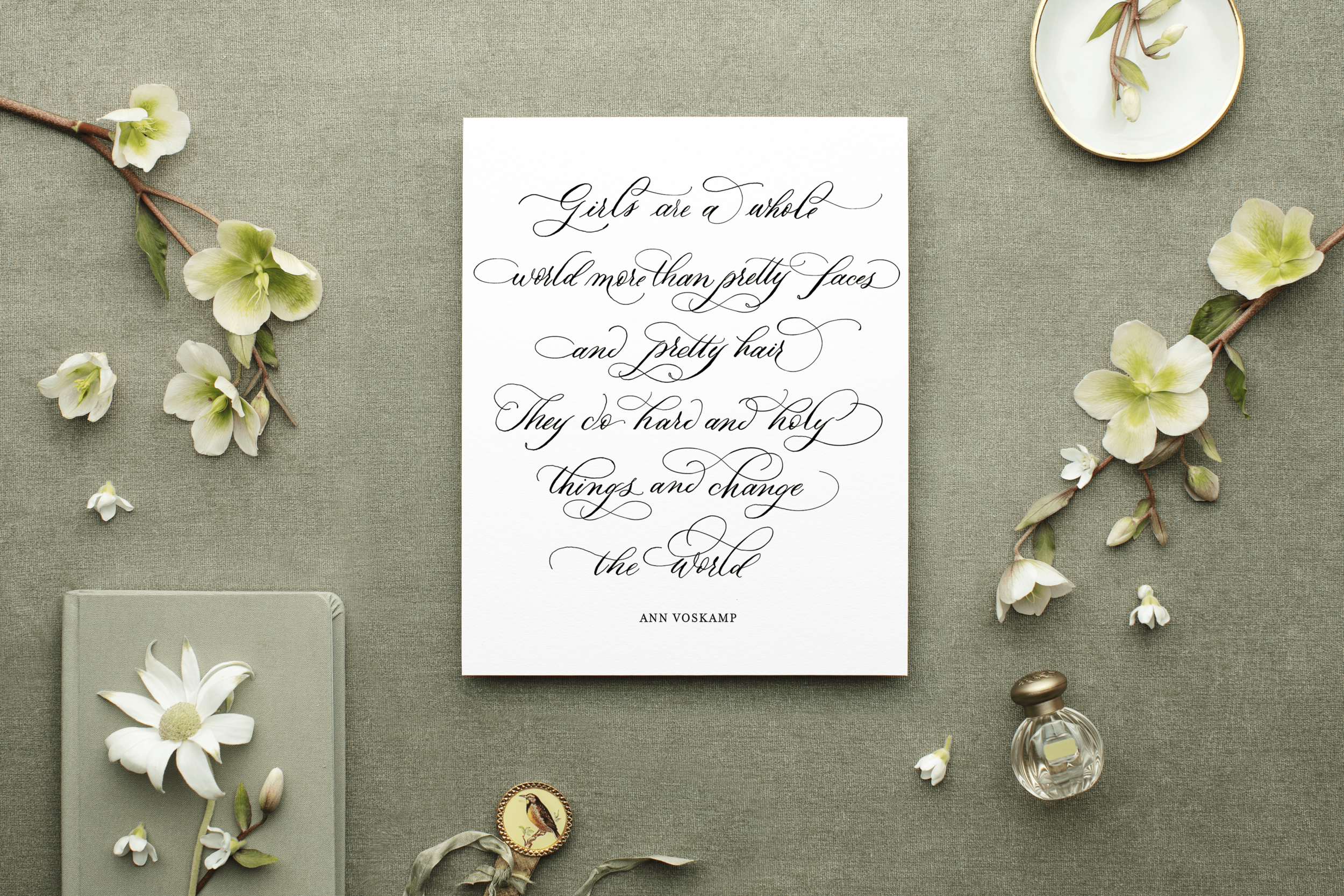 Ann Voskamp Calligraphy Print