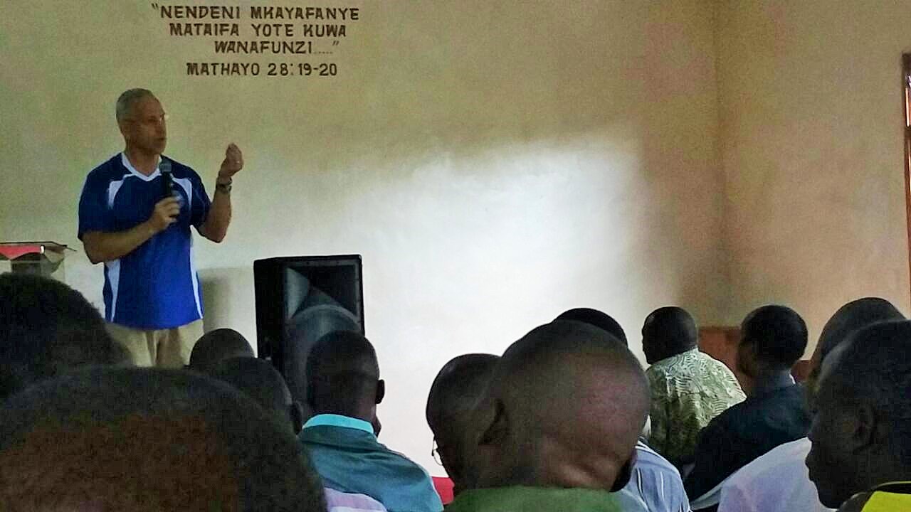 Guy teaching on vision.