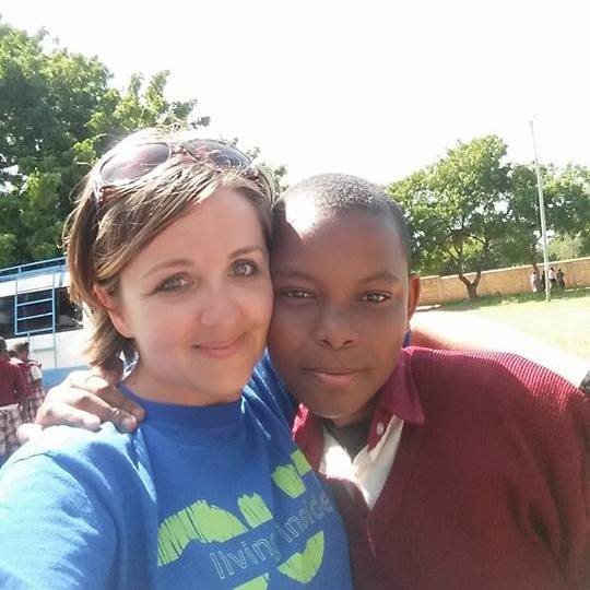 Stephanie and Rukia meet for the first time in Kenya.