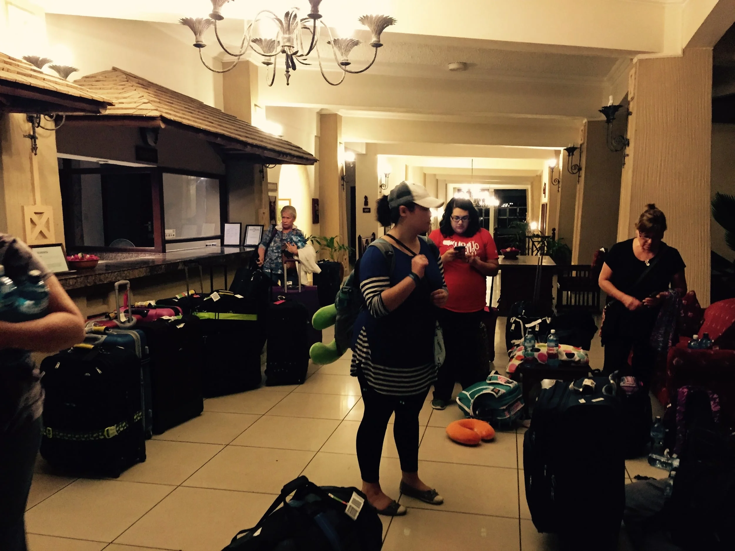 Sorting through our supplies and personal luggage is quite the process.