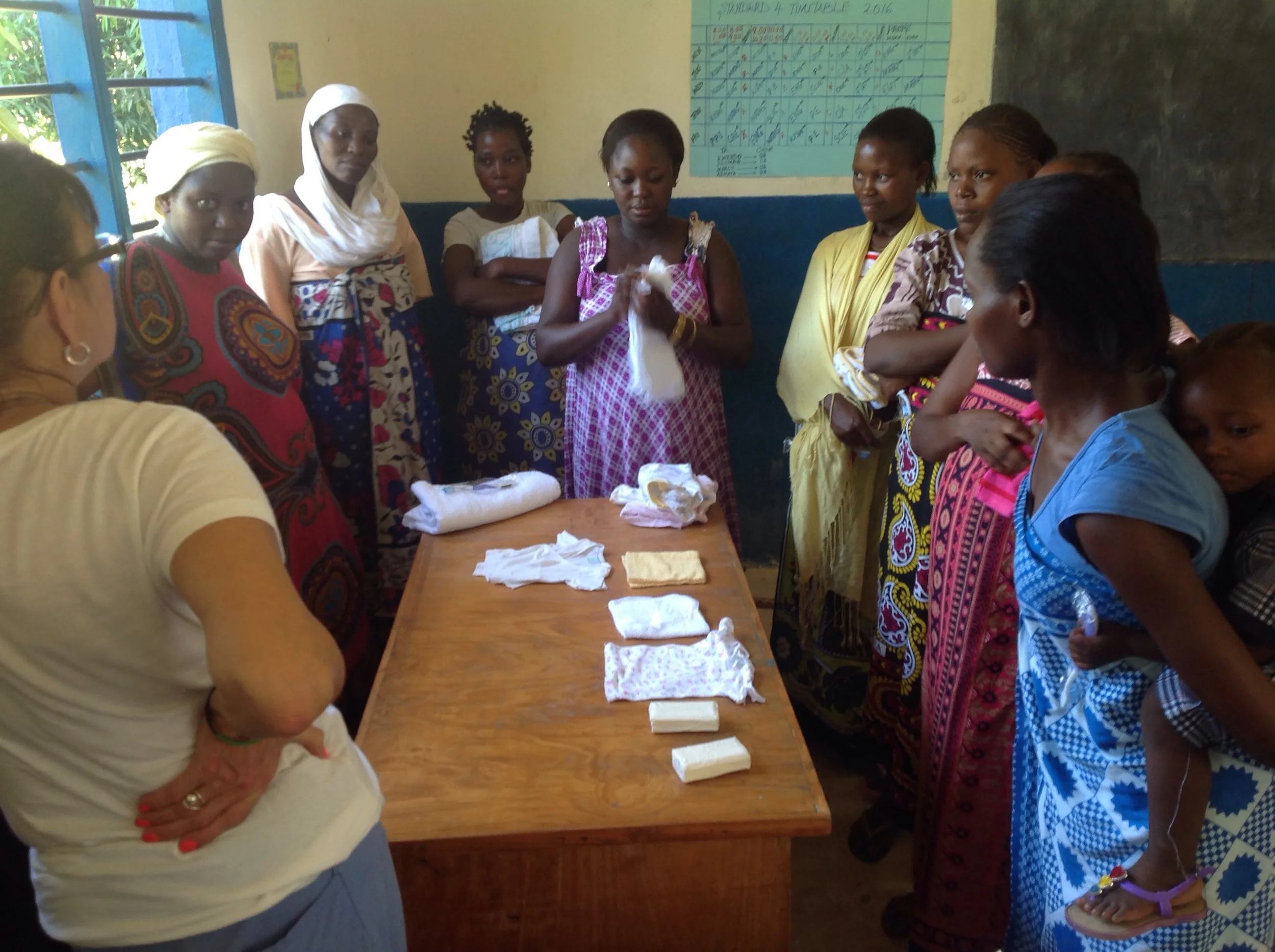Another great day of teaching today. Here is Sue in the prenatal class.