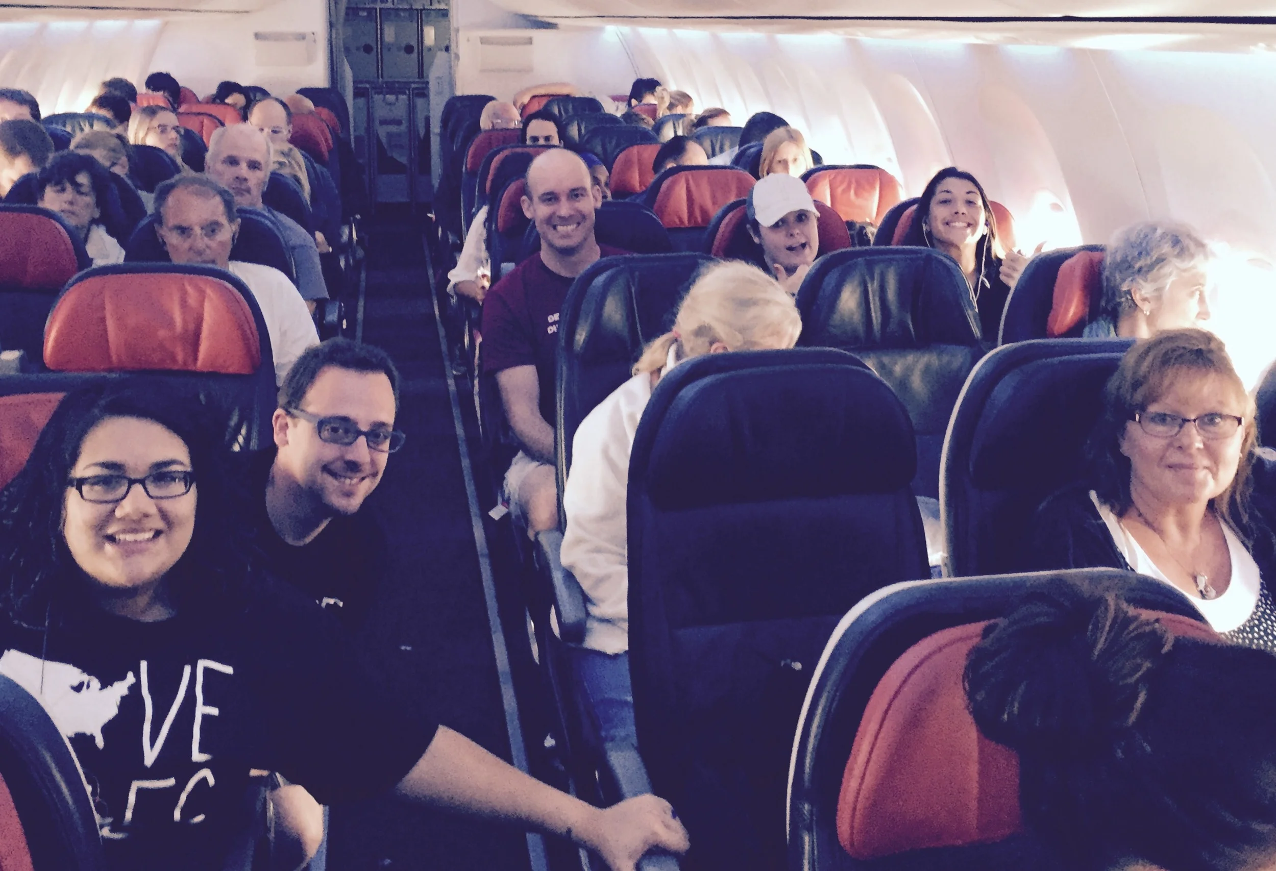 The team was pretty bright-eyed even after the first flight touched down in Turkey.