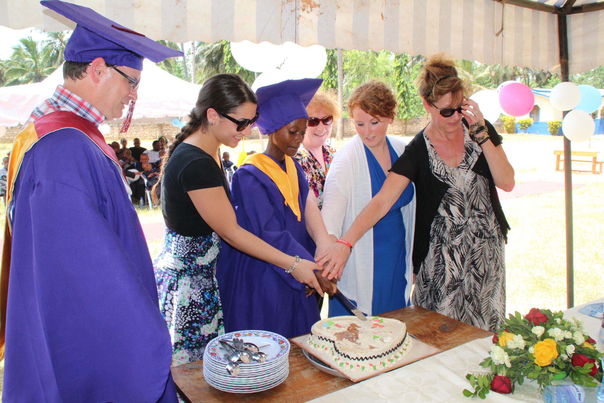 Bobby at our first graduation's cake cutting ceremony in January 2016.