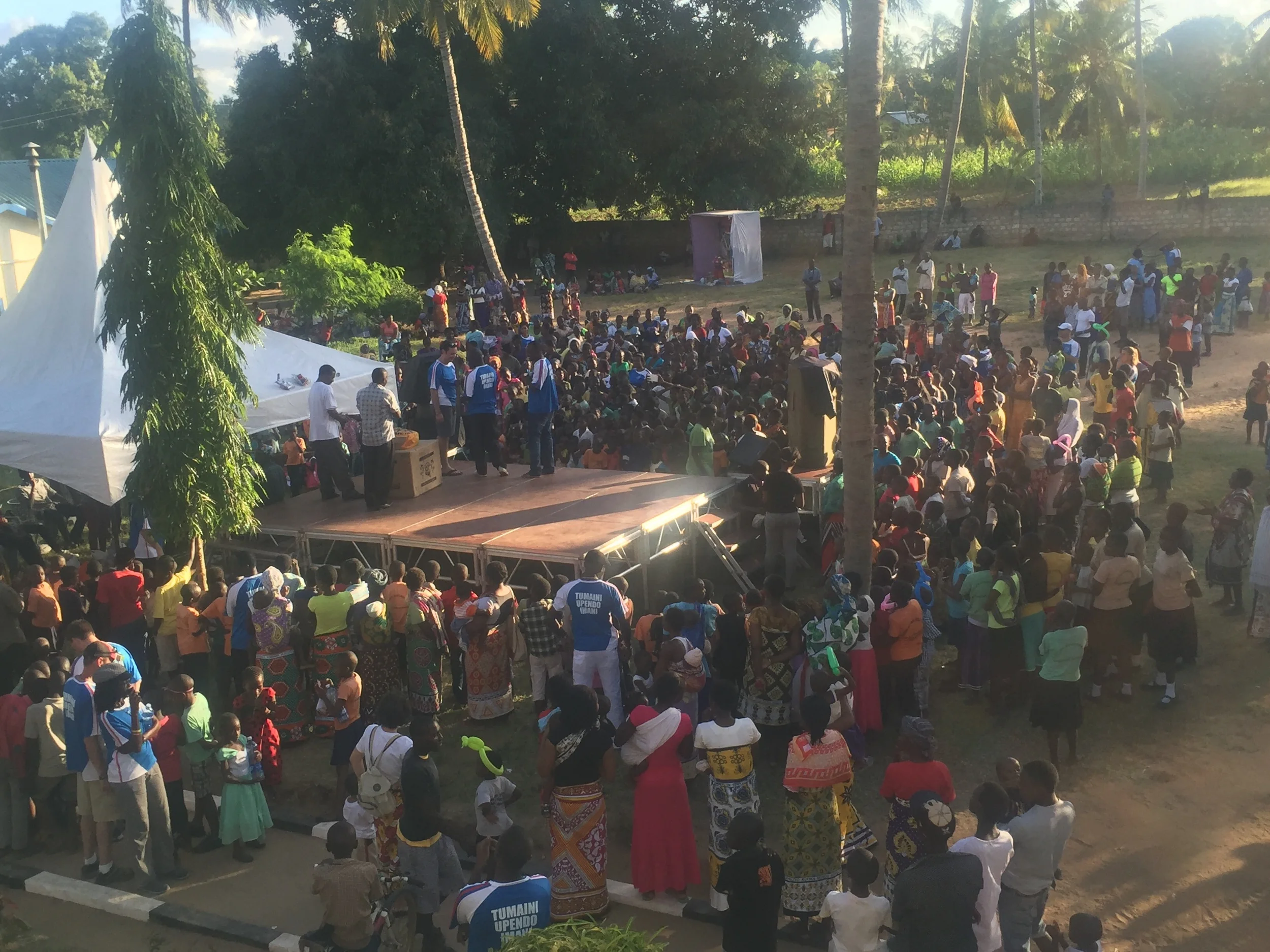 We had about 1,500 people today hear the Word of God!