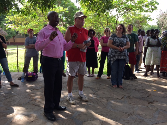 The solar lamp project was Glenn's dream. He was able to share with the parents at the meeting.