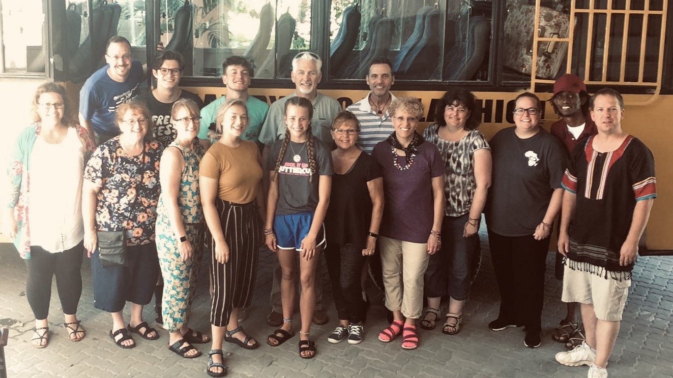 The 2019 Kenya Missions team with our missionary partners, Jenna & O’Neal