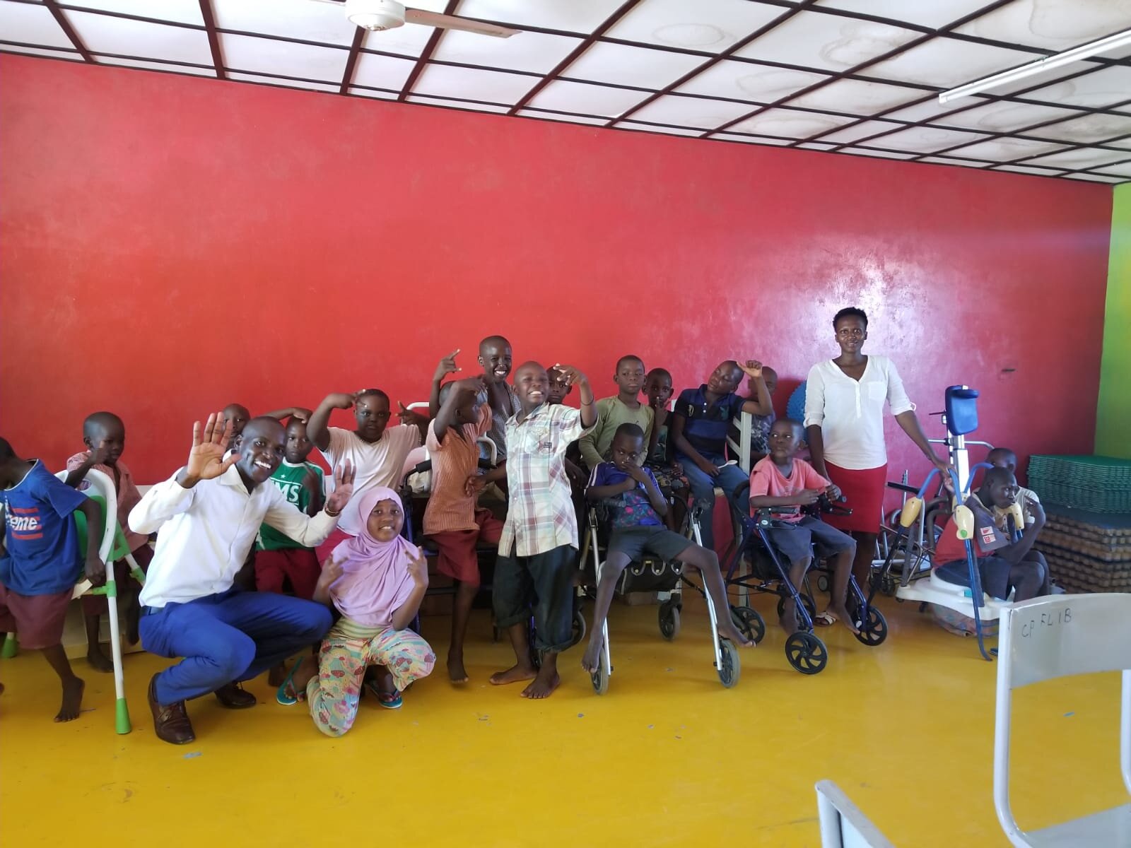 Gilbert and a few of the children