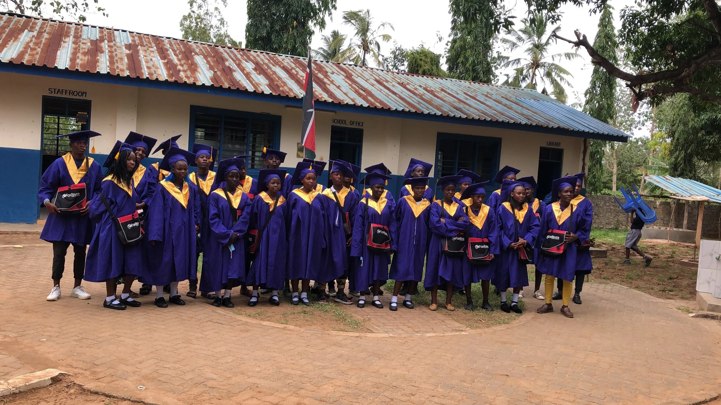 Celebrating with Bomani!