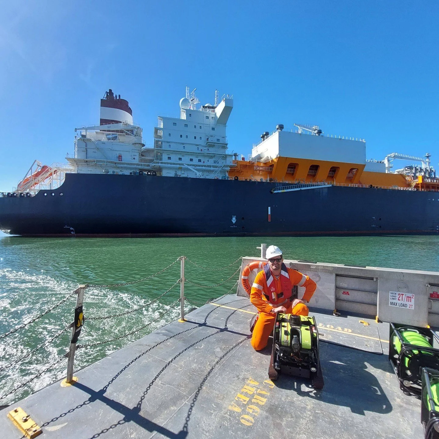 AUS-ROV successful ROV inspection of LNG Tanker Methane Mickie Harper for Shell and AkzoNobel using SeaBotix. #rov #inspection #Shell #lng #Gladstone #qgc #ausrov #curtisisland #underwaterinspections #uwild #methanemickieharper #tamsgroup #gladstonep