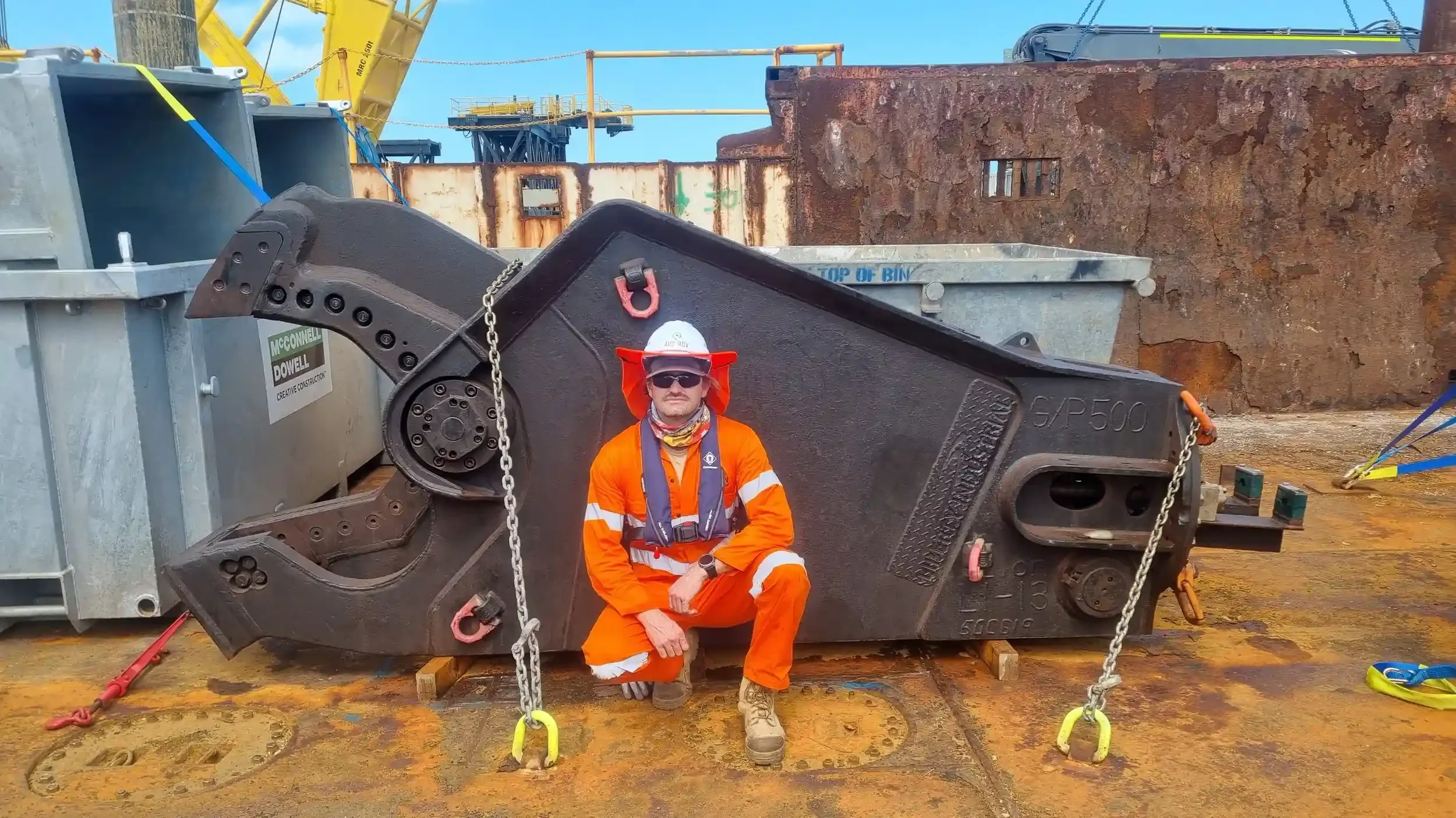 Jack-up barges and marine fleet mobilised by McConnell Dowell for GEMCO Wharf recovery