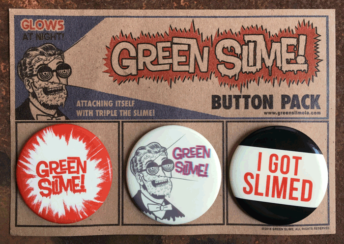 Green Slime Button Pack