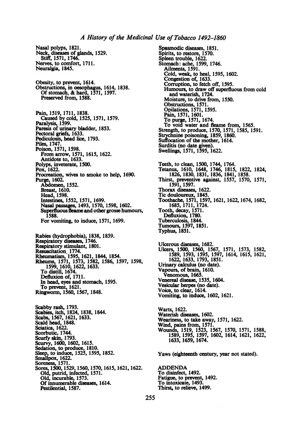 A HISTORY OF THE MEDICINAL USE OF TOBACCO 1492 1860 — Nicotiana Rustica