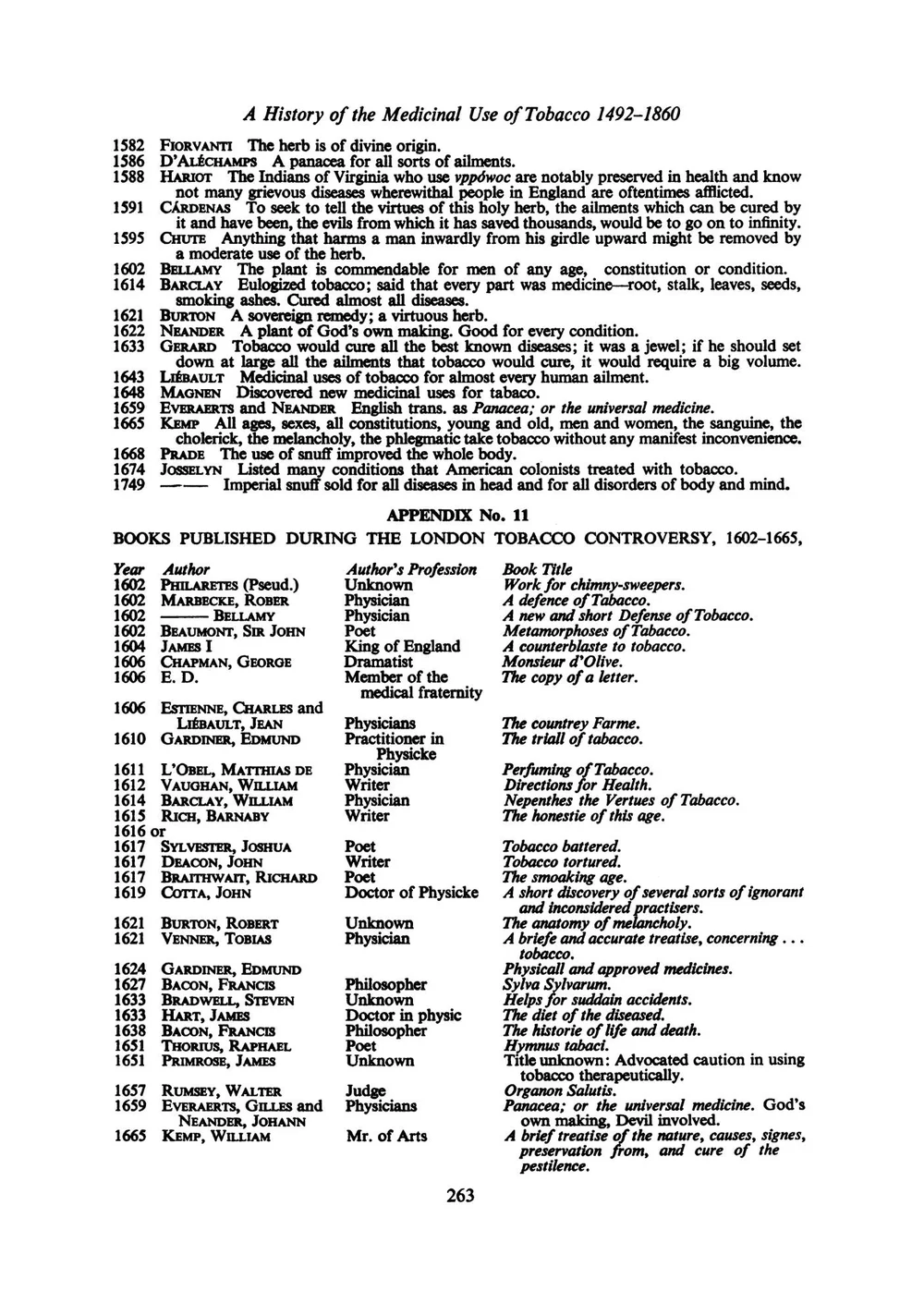 A HISTORY OF THE MEDICINAL USE OF TOBACCO 1492 1860 — Nicotiana Rustica