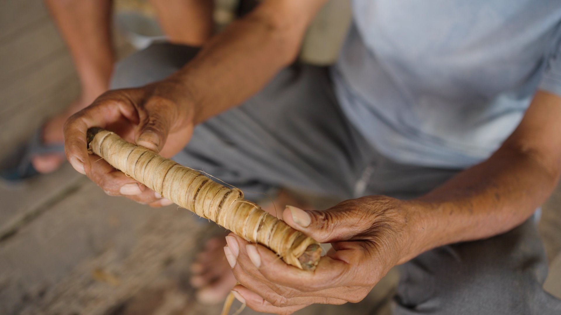 final product: tobacco log or "maso"