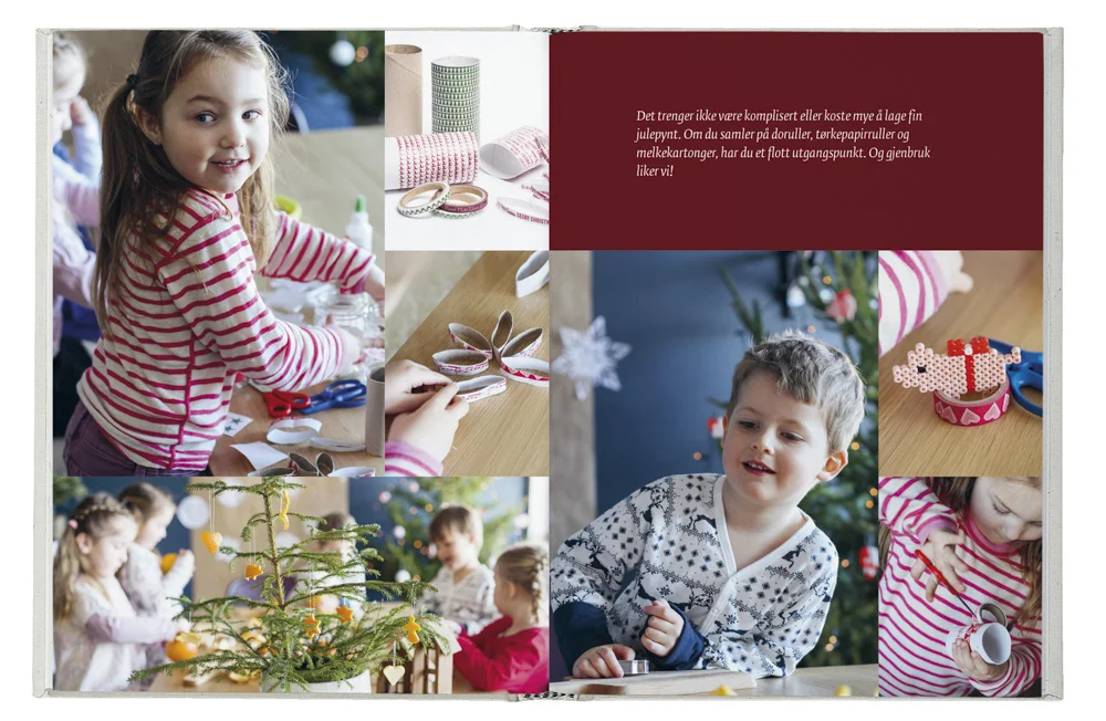 Julehygge/book design Elisabeth Vold Bjone/published at Cappelen Damm/authors Tone Stenkløv & Miriam Morken