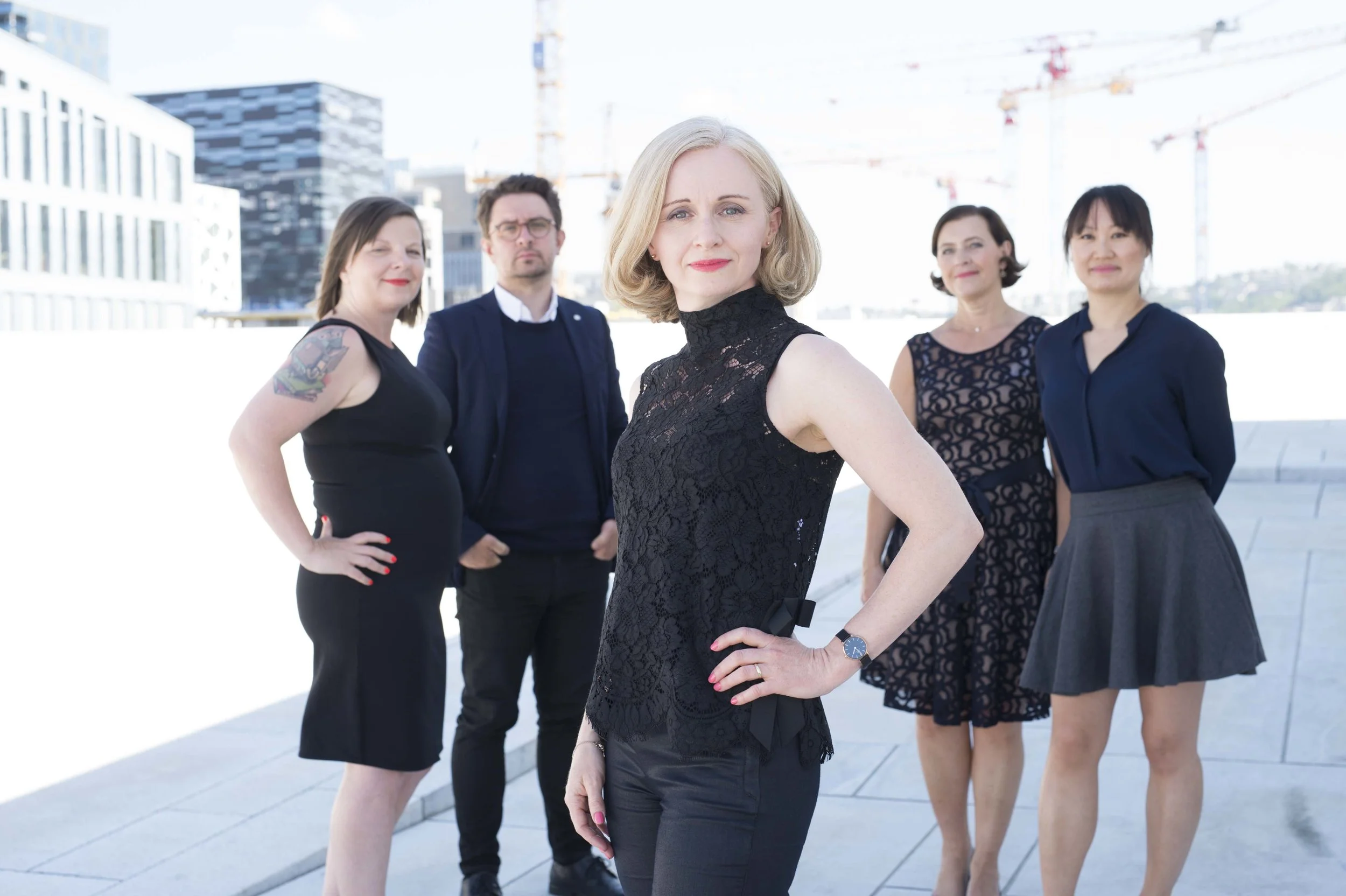 Head of Cappelen Damm Agency, Ingvild Haugland, and her crew
