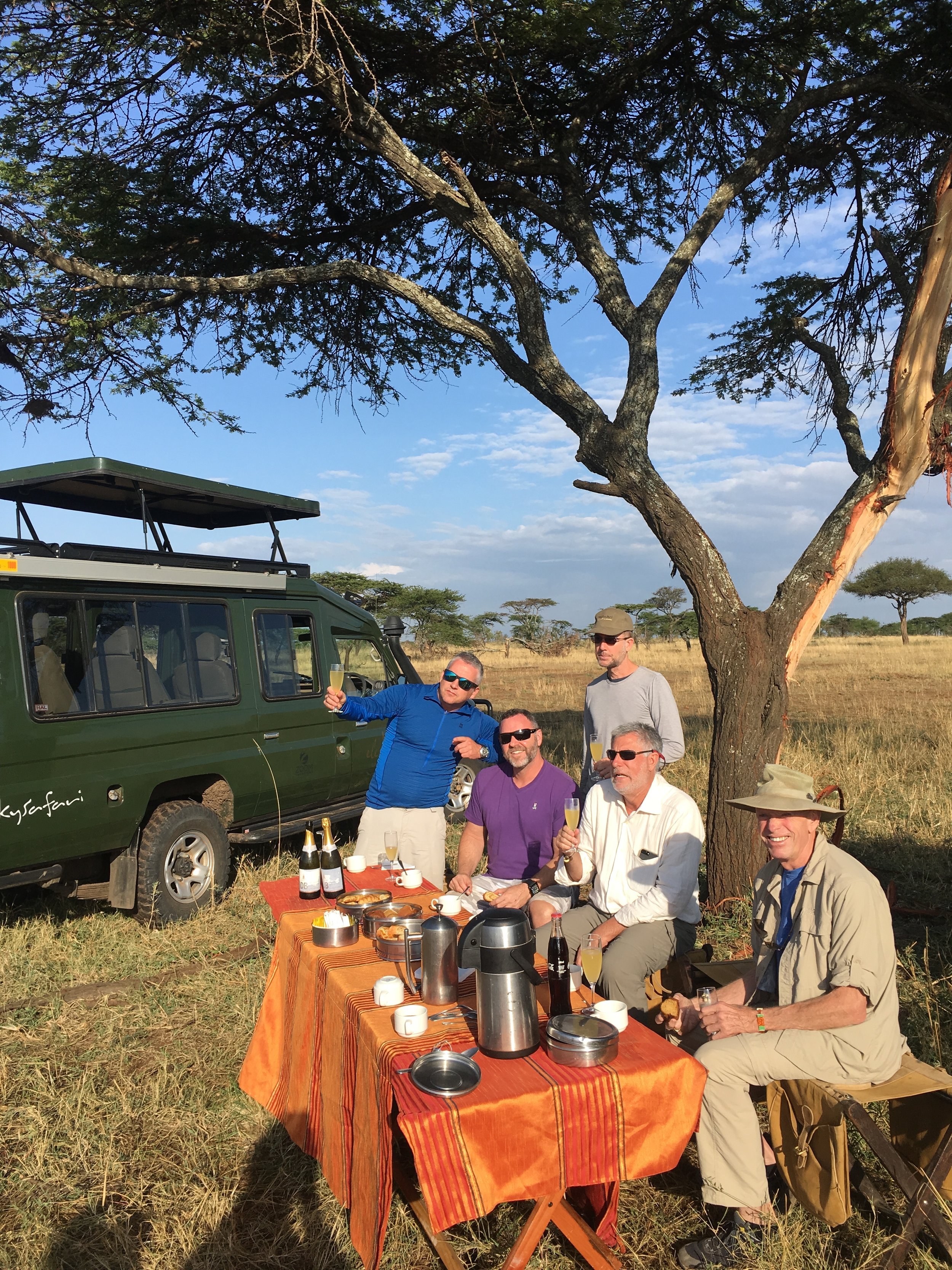 Staying well-nourished while on safari.