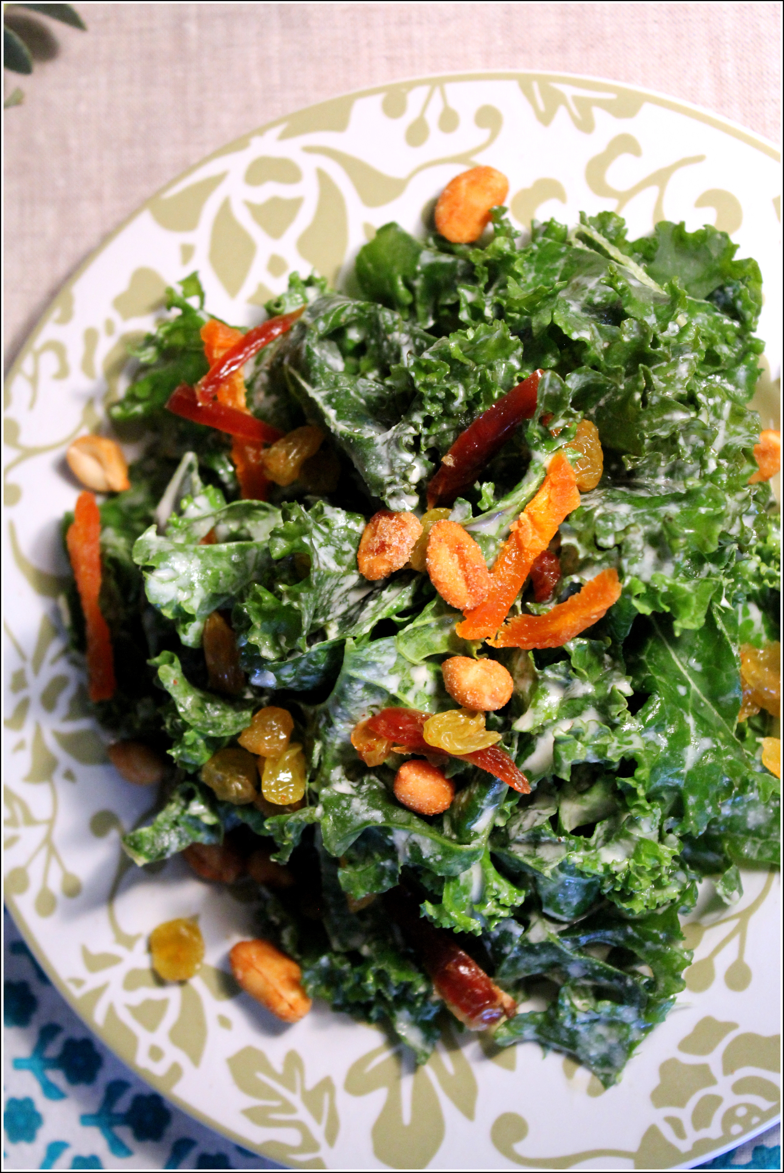 Green Salad with Kale, Tahini & LIme