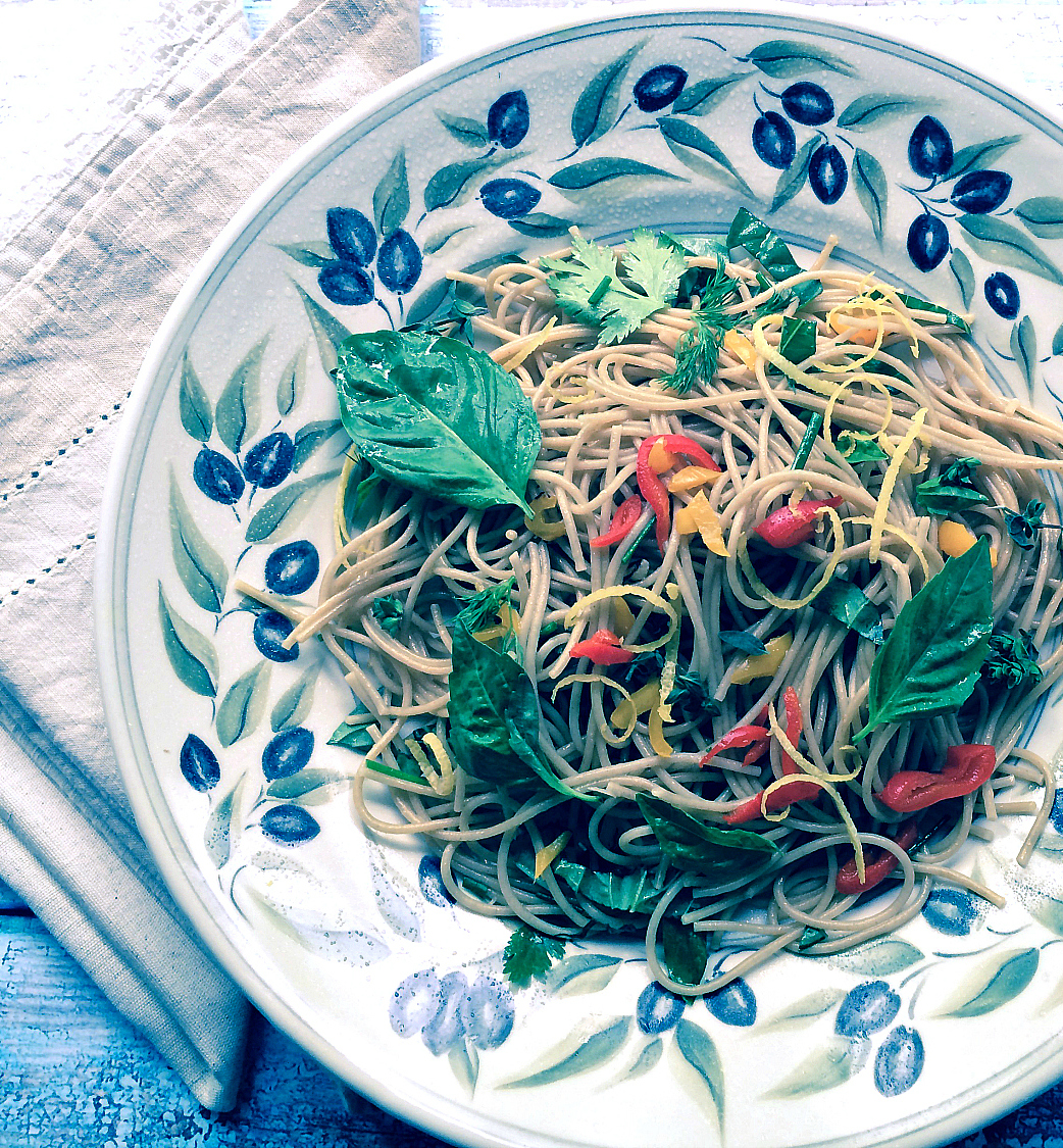 Spaghetti with Herbs & Lemon