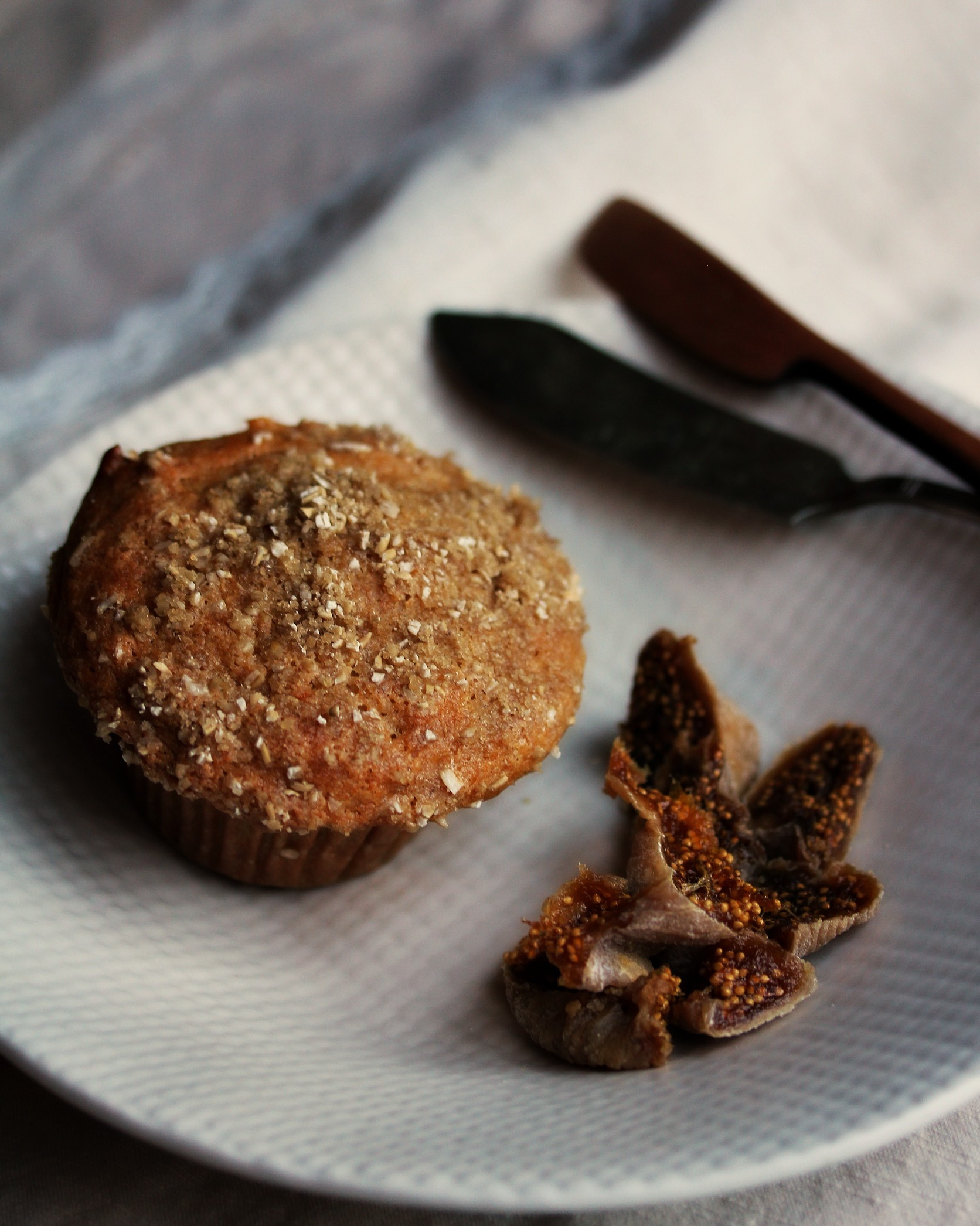 Sweet Potato Muffins with Figs & Oatmeal