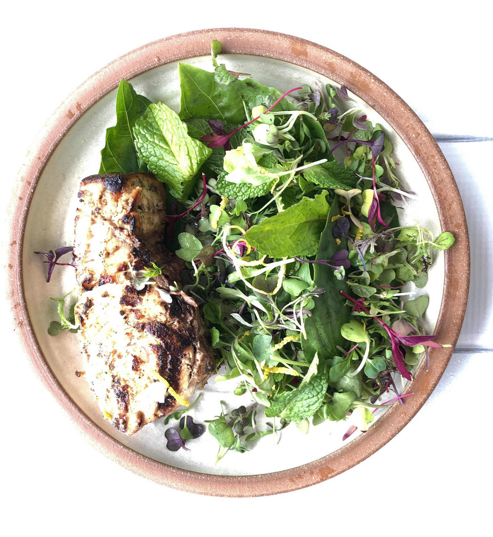 ©Sunlit Simple Swordfish and Salad by Dena t Bry.jpg