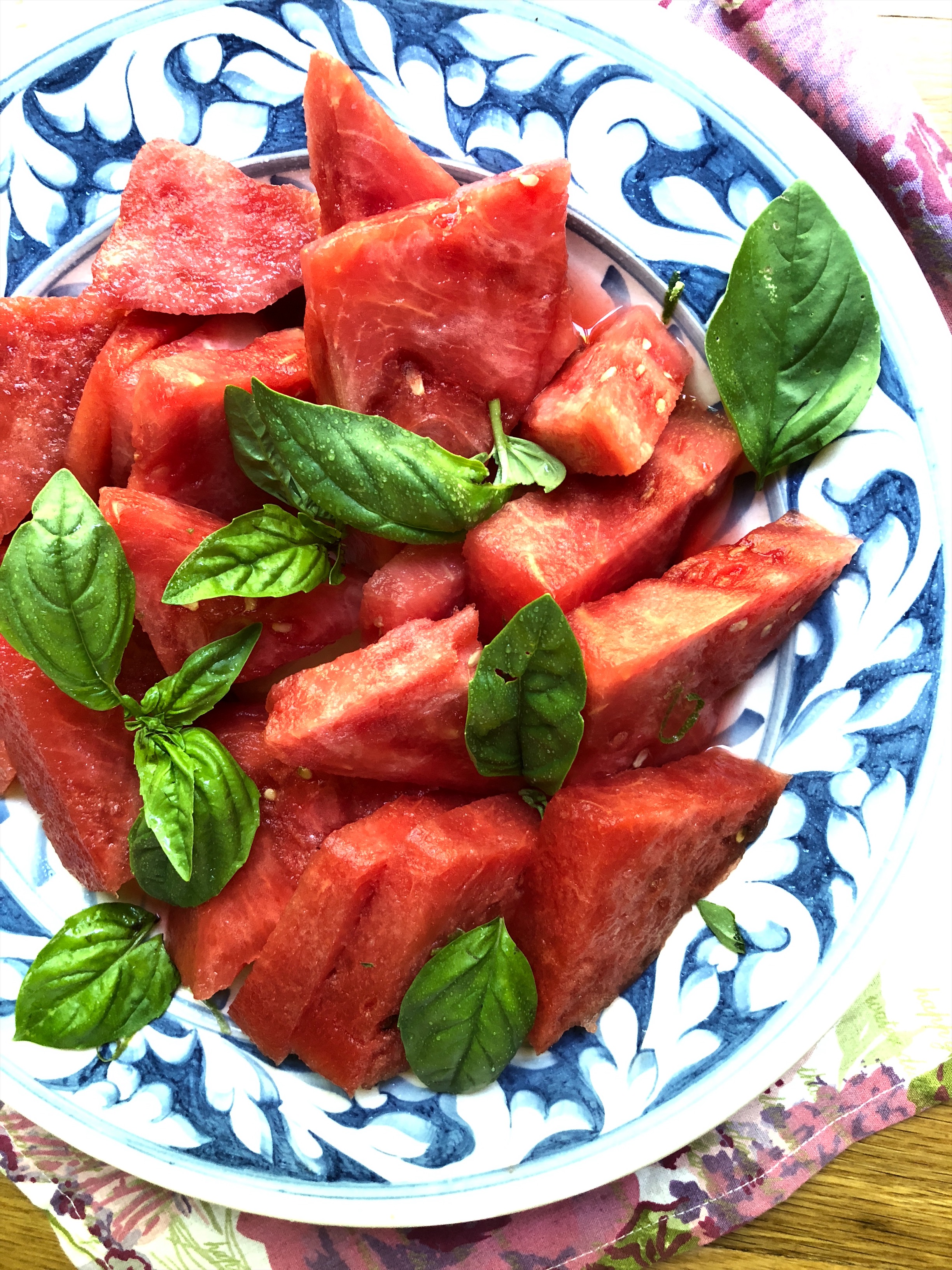 Watermelon Salad with Basil