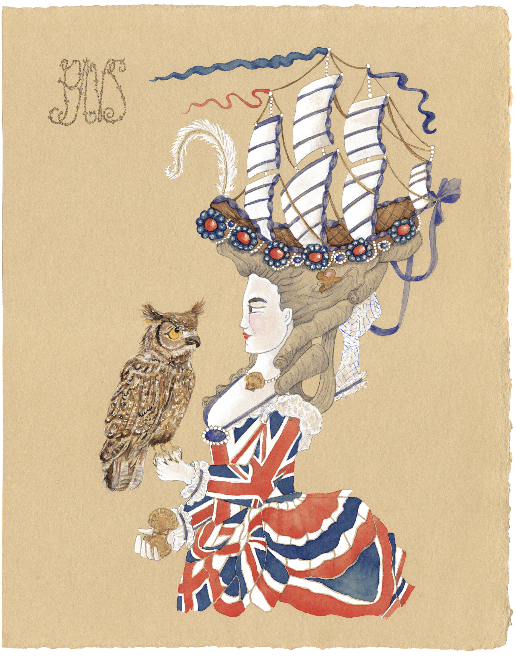 Custom Nautical Union Jack Marie Antoinette