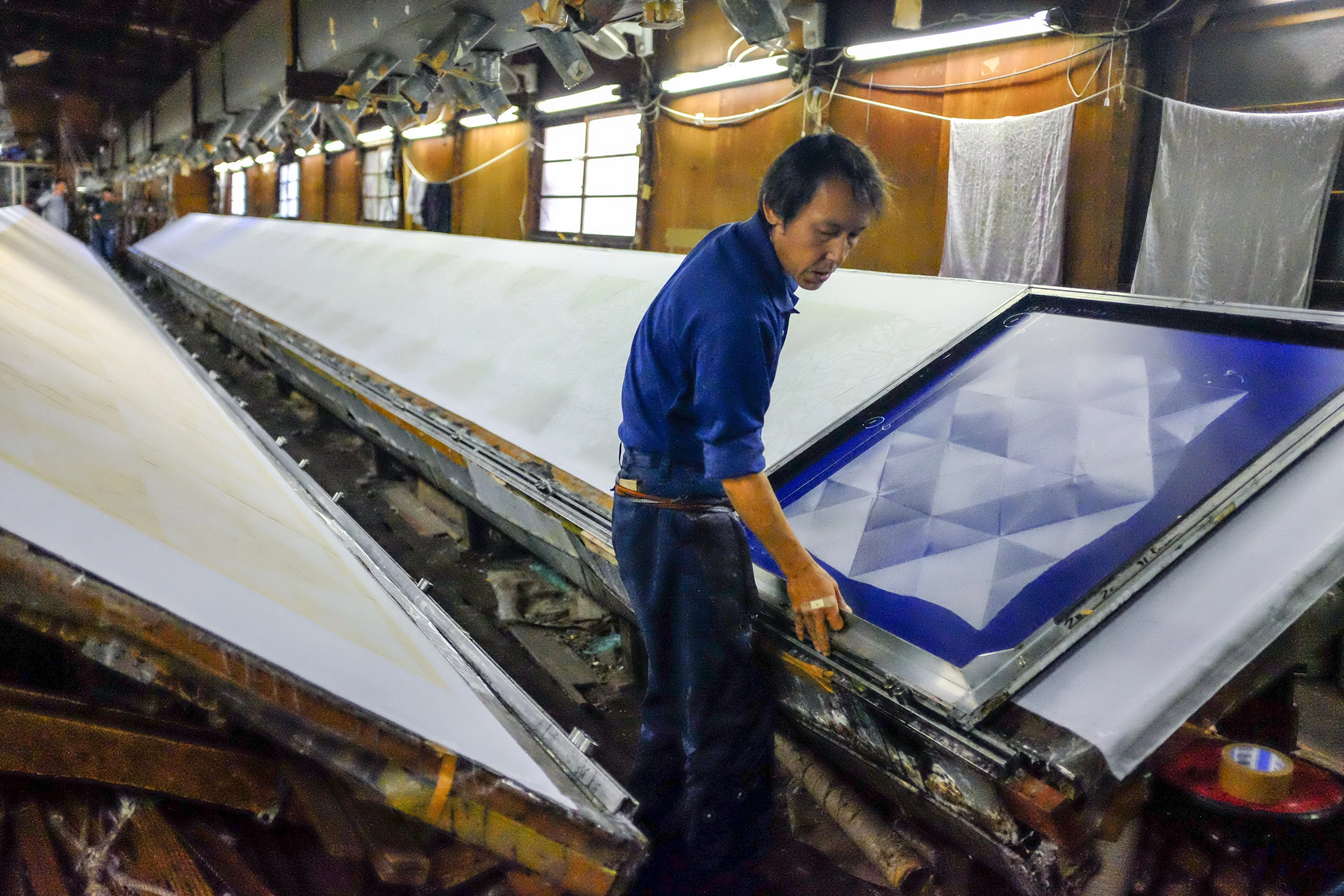 7 Nov 2017: Furoshiki factory visit with Kyoko Bowskill, founder of Link Collective. 