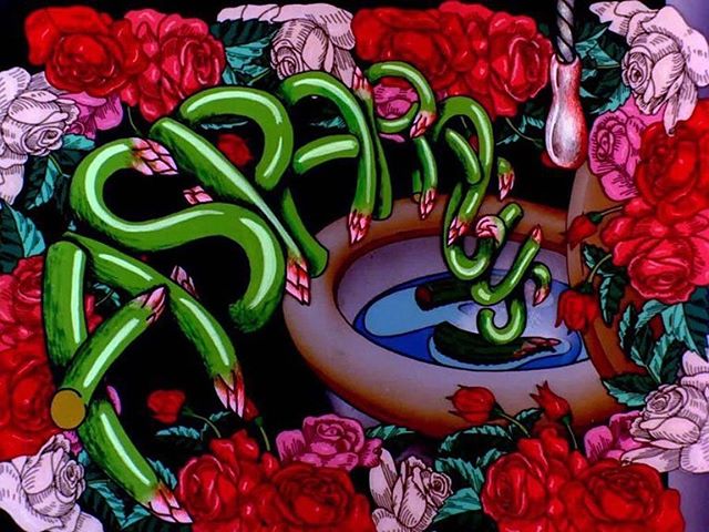 Suzan Pitt&rsquo;s &lsquo;Asparagus&rsquo; animated short from 1979. Trippy psychosexual art piece exploring Pitt&rsquo;s fascination of the apparent dual gender of asparagus. 
35mm hand painted cell animation which took Pitt 4 years to complete. 
I 