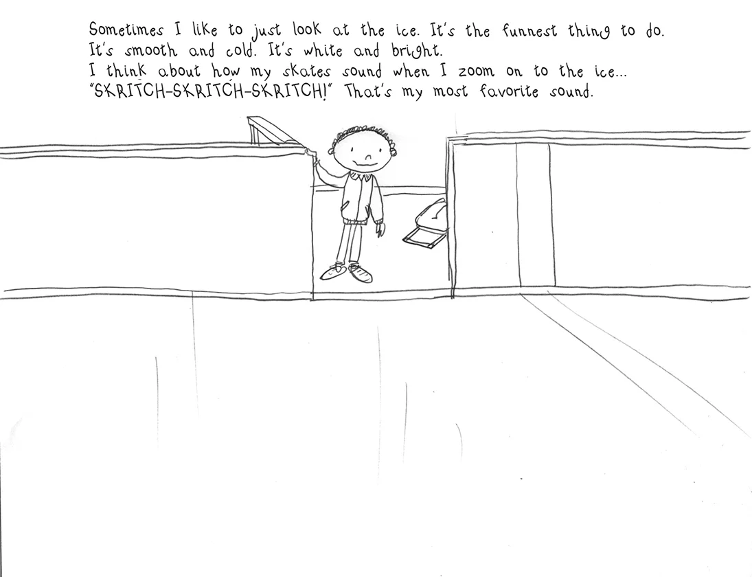 A HOCKEY STORY interior sketch