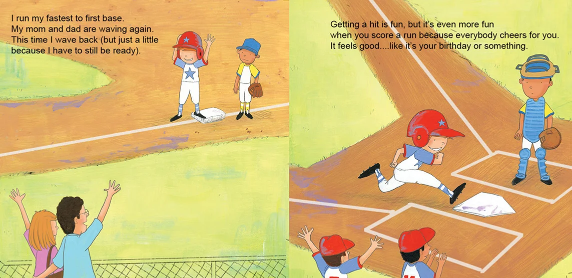 A BASEBALL STORY interior