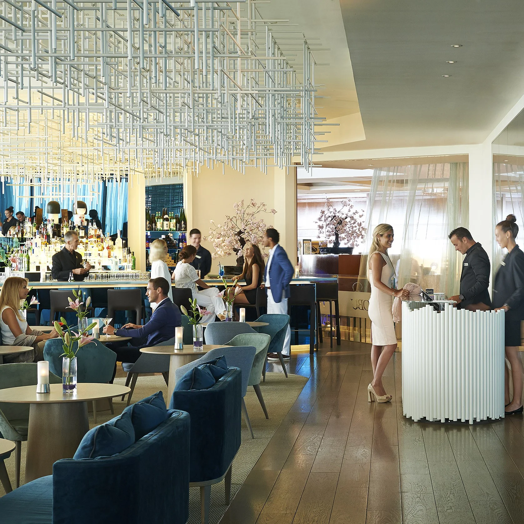 MONTE CARLO . Après Gala Luxury Champagne Fashion Lunch . NOBU Fairmont Monte Carlo . Sunday 13th March 2016