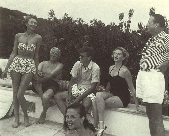 JFK and friends at the Garoupe Beach Club
