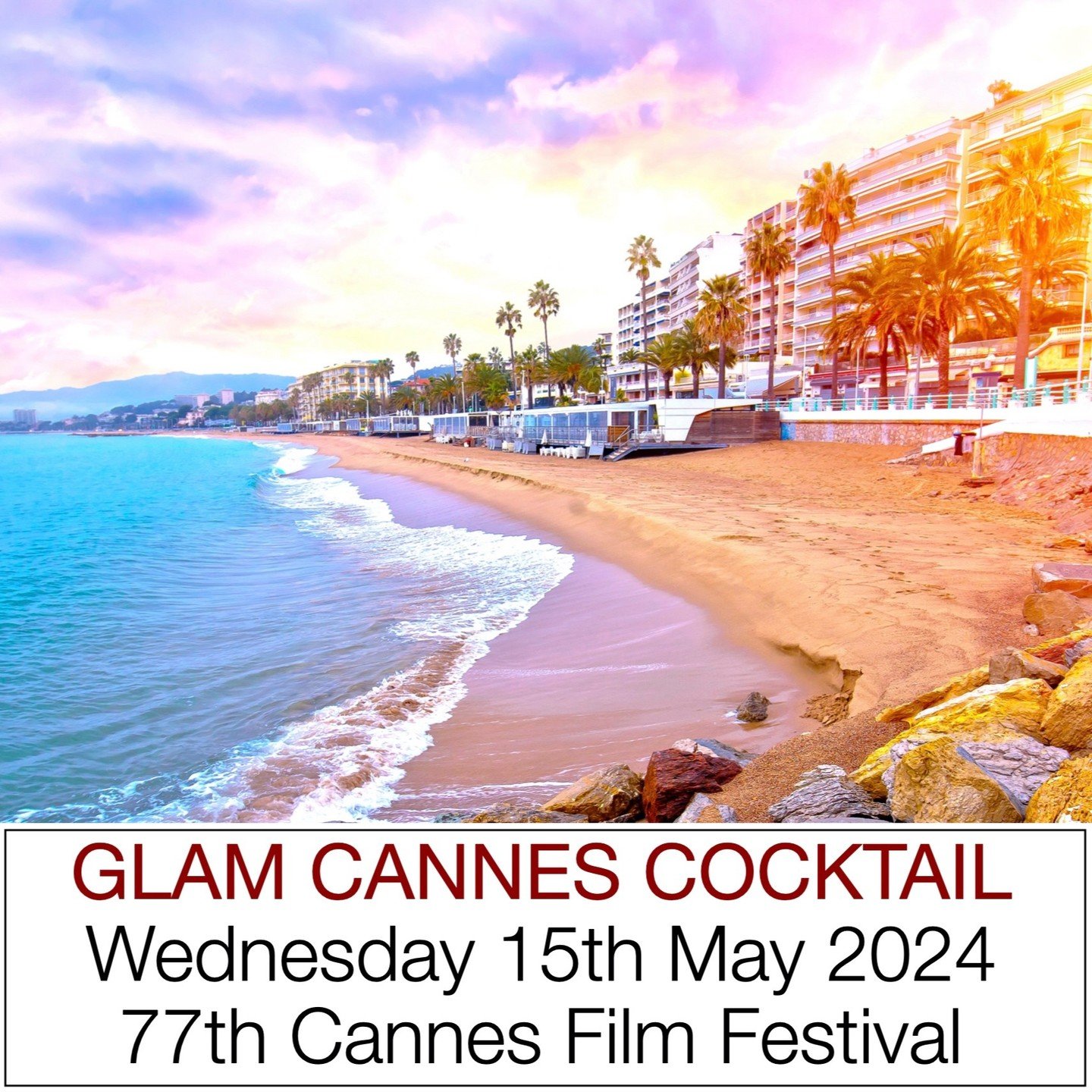 ⭐️ Don't Miss The GLAM Cannes Luxury Experience . Film Festival Cocktail . Wednesday 15th May 2024 @glam_cannes 

77th Cannes Film Festival Cocktail
12 Rue Des Belges, Cannes

Wednesday 15th May 2024
&euro;50 per person
6pm to 8pm

BOOK ONLINE at EVE