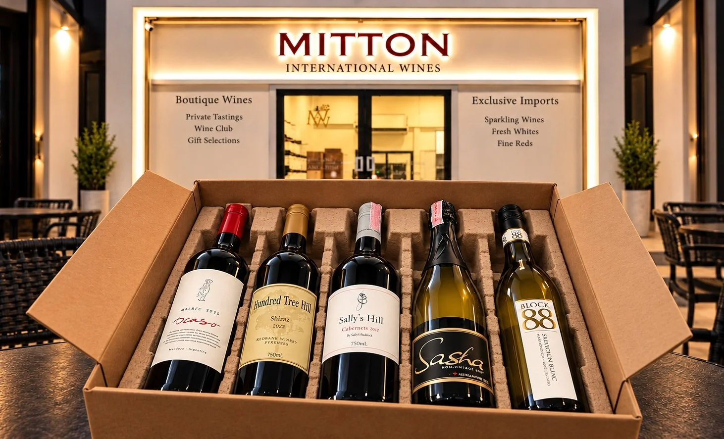 🍷 PRIVATE WINE TASTING IN PATTAYA: NEW WORLD DISCOVERY EXPERIENCES

Five premium wines. Great company. Your own private wine experience.

Enjoy a relaxed 90-minute guided tasting at Mitton Wines Thailand in Pratamnak, Pattaya, personally hosted by B