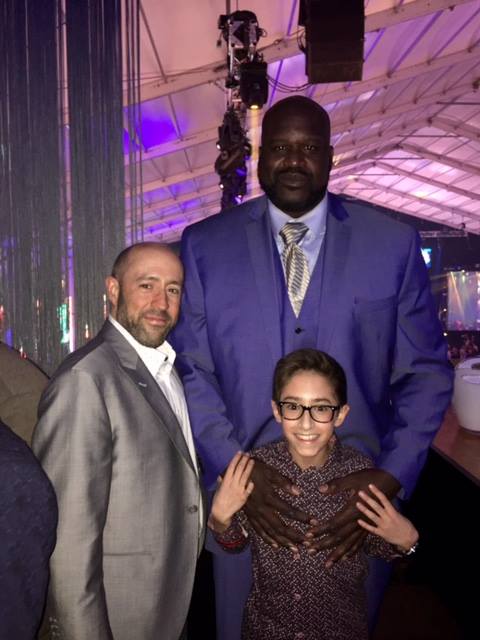 Jay Rosenzweig & His Son With Shaquille O’Neil