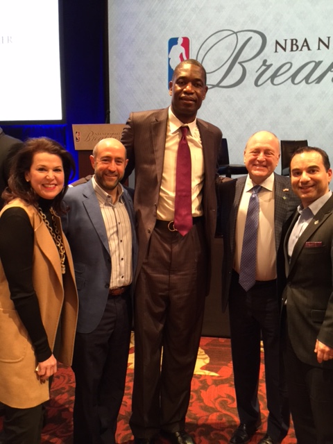 Vicki Heyman, Jay Rosenzweig, Dikembe Mutombo, US Ambassador To Canada Bruce Heyman & MP Michael Levitt