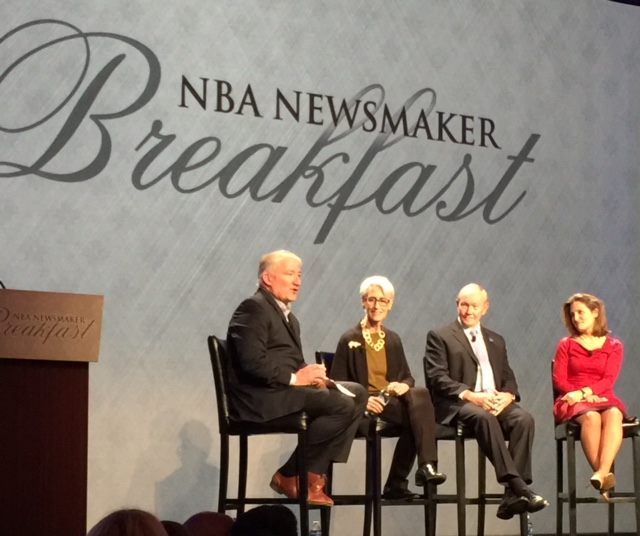 John King, Ambassador Wendy Sherman, General Martin Dempsey, Minister Chrysta Freeland