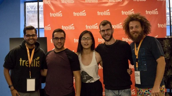 Left to right: Pranav Sood, Shiv Gupta, Judy Duong, Devon Day and Travis Laurendine