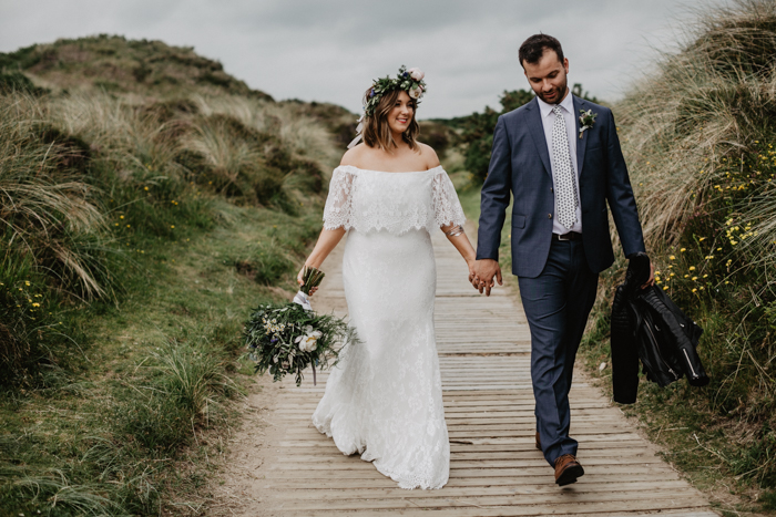 off the shoulder wedding dress - daughters of simone
