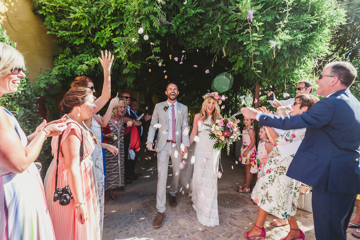 Sinead wore the Daughters of Simone Dylan dress for her gorgeous wedding in Portugal